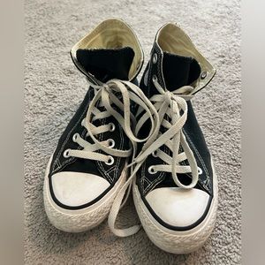 High top black converse